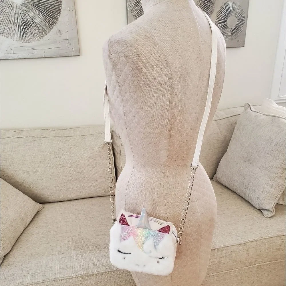 OMG Miss Gwen Plush Unicorn Crossbody Bag